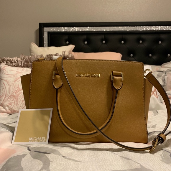 Michael Kors Handbags - Chestnut Michael Kors Satchel